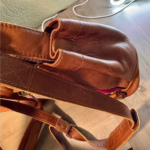 Nena & Co. Multicolor Striped Tote with Leather Trim
